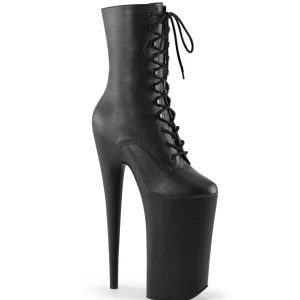 Noir Vegan 25,5 cm BEYOND-1020 talons très hauts - bottines plateforme extrême