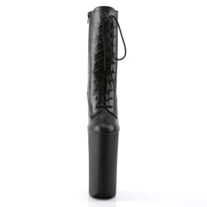 Noir Vegan 25,5 cm BEYOND-1020 talons très hauts - bottines plateforme extrême