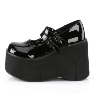 Noir Vegan 11,5 cm DemoniaCult KERA-08 escarpins mary jane plateforme gothic