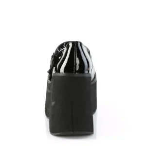 Noir Vegan 11,5 cm DemoniaCult KERA-08 escarpins mary jane plateforme gothic