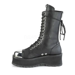 Noir Vegan 7 cm GRAVEDIGGER-14 bottes demoniacult - bottes plateforme unisex