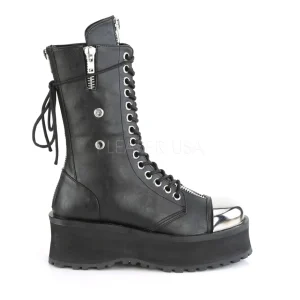 Noir Vegan 7 cm GRAVEDIGGER-14 bottes demoniacult - bottes plateforme unisex