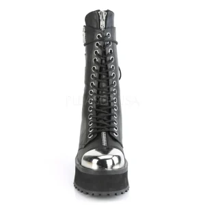 Noir Vegan 7 cm GRAVEDIGGER-14 bottes demoniacult - bottes plateforme unisex