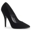 Noir Velours 13 cm SEDUCE-420 escarpins à bout pointu