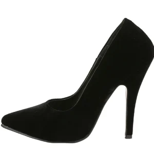 Noir Velours 13 cm SEDUCE-420 escarpins à bout pointu