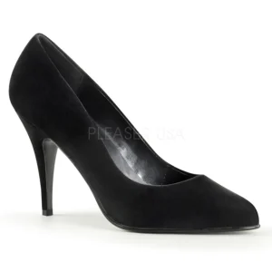 Noir Velours 10 cm VANITY-420 escarpins à bout pointu