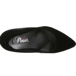 Noir Velours 10 cm VANITY-420 escarpins à bout pointu