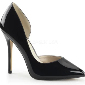 Noir Verni 13 cm AMUSE-22 Chaussures Escarpins Classiques