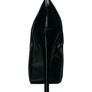 Noir Verni 14,5 cm Burlesque TEEZE-06W pieds larges escarpins pour homme