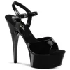 Noir Verni 15 cm CAPTIVA-609 Plateforme Haut Talon