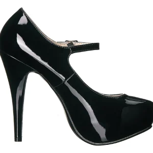 Noir Verni 13,5 cm CHLOE-02 grande taille escarpins femmes