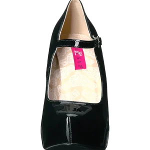 Noir Verni 13,5 cm CHLOE-02 grande taille escarpins femmes