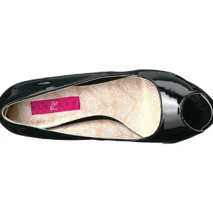 Noir Verni 13,5 cm CHLOE-01 grande taille escarpins femmes