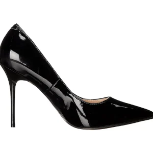 Noir Verni 10 cm CLASSIQUE-20 escarpins à talon aiguille bout pointu