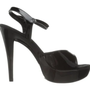Noir Verni 13 cm COCKTAIL-509 Sandales Hauts Talons Plateforme