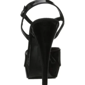 Noir Verni 13 cm COCKTAIL-509 Sandales Hauts Talons Plateforme