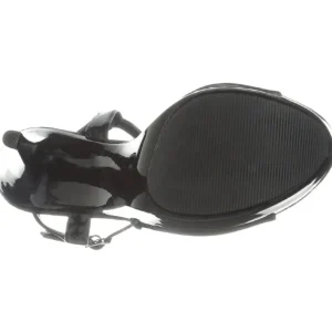 Noir Verni 13 cm COCKTAIL-509 Sandales Hauts Talons Plateforme