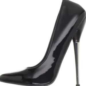 Noir Verni 16 cm DAGGER-01 Fetish Talons Aiguilles Escarpins