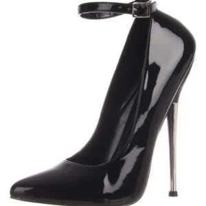 Noir Verni 16 cm DAGGER-12 Fetish Talons Aiguilles Escarpins