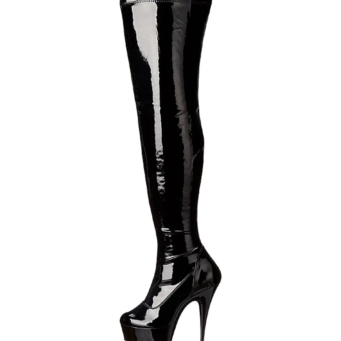 noir_verni__cm_delight_bo_1-2.webp Noir Verni 15,5 cm DELIGHT-3000 Bottes Cuissardes Talons Hauts