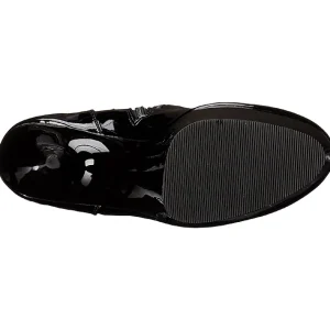 Noir Verni 15,5 cm DELIGHT-3000 Bottes Cuissardes Talons Hauts