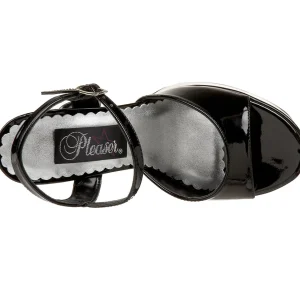 Noir Verni 13 cm DemoniaCult DOLLY-09 Talons Hauts Plateforme