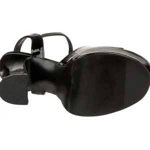 Noir Verni 13 cm DemoniaCult DOLLY-09 Talons Hauts Plateforme
