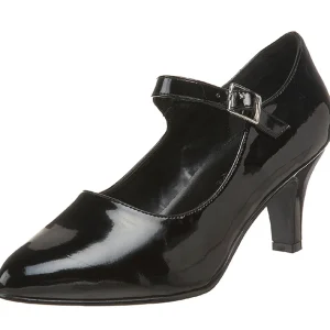 Noir Verni 8 cm DIVINE-440 escarpins à talons hauts
