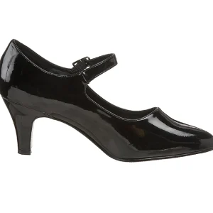 Noir Verni 8 cm DIVINE-440 escarpins à talons hauts