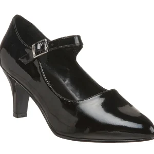 Noir Verni 8 cm DIVINE-440 escarpins à talons hauts