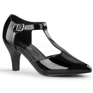 Noir Verni 8 cm DIVINE-415W Escarpins Talons Hauts Hommes