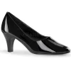 Noir Verni 8 cm DIVINE-420W Escarpins Talons Hauts Hommes