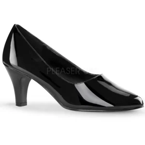 Noir Verni 8 cm DIVINE-420W escarpins à talons hauts