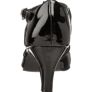 Noir Verni 8 cm DIVINE-415W Escarpins Talons Hauts Hommes