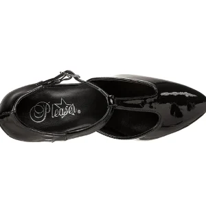 Noir Verni 8 cm DIVINE-415W Escarpins Talons Hauts Hommes