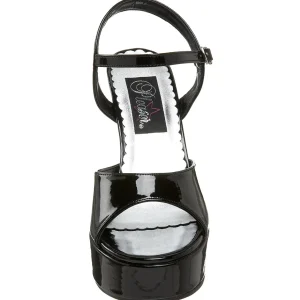 Noir Verni 13 cm DOLLY-09 Talon Haut pour Hommes