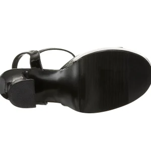 Noir Verni 13 cm DOLLY-09 Talon Haut pour Hommes