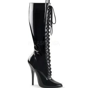 Noir Verni 15 cm DOMINA-2020 Bottes Femmes pour Hommes