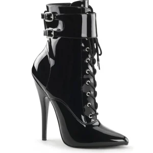Noir Verni 15 cm DOMINA-1023 Bottines Femmes pour Hommes