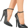 Noir Verni 15,5 cm DOMINA-431 escarpins à talons hauts