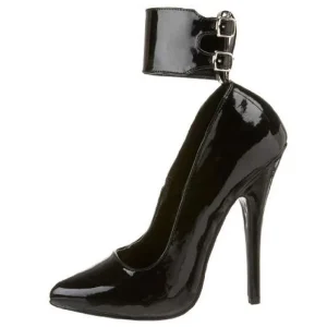 Noir Verni 15,5 cm DOMINA-434 escarpins à talons hauts