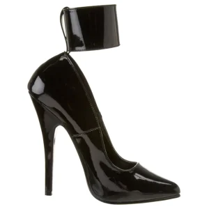Noir Verni 15,5 cm DOMINA-434 Escarpins Talons Aiguilles Hommes