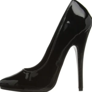 Noir Verni 15 cm DOMINA-420 talon aiguille très haut et bout pointu