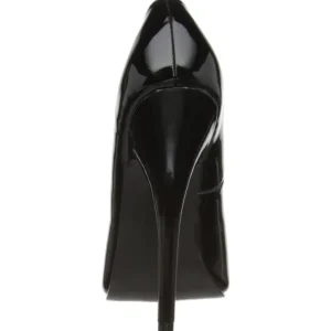 Noir Verni 15 cm DOMINA-420 talon aiguille très haut et bout pointu