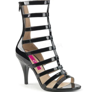 Noir Verni 10 cm DREAM-438 grande taille bottines femmes