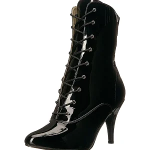 Noir Verni 10 cm DREAM-1020 grande taille bottines femmes