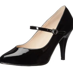 Noir Verni 10 cm DREAM-428 grande taille escarpins femmes