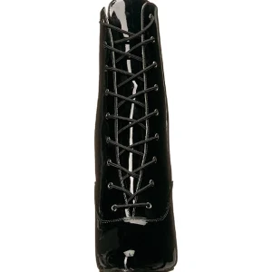 Noir Verni 10 cm DREAM-1020 grande taille bottines femmes