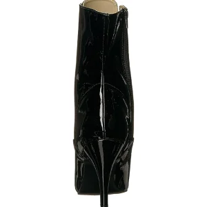 Noir Verni 10 cm DREAM-1020 grande taille bottines femmes