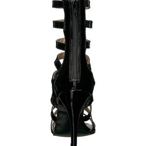 Noir Verni 10 cm DREAM-438 grande taille bottines femmes